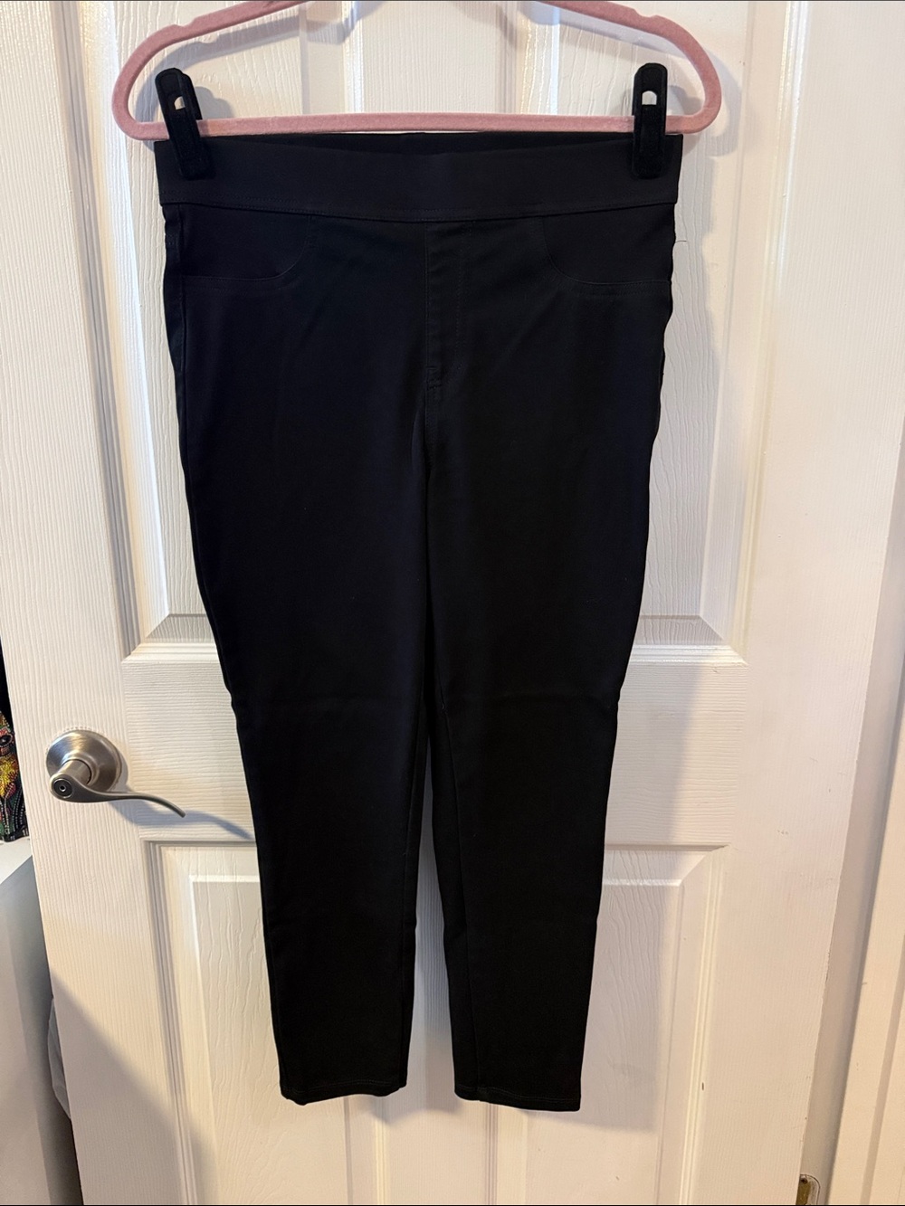 Time and Tru Black Stretch Ponte Slim Leggings